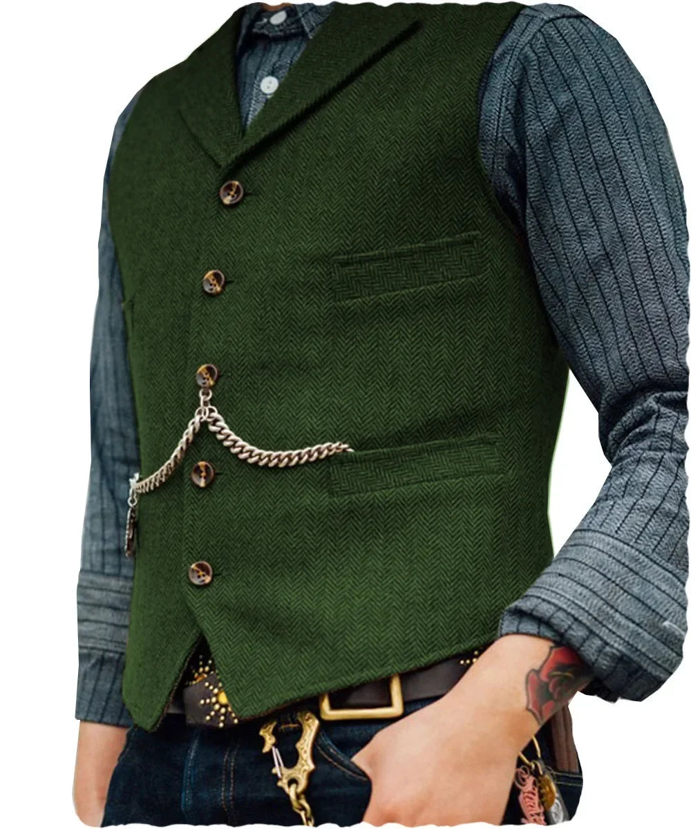Men's Suit Vest for Wedding & Smart Casual – Multi-Color Waistcoat