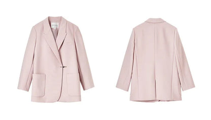 Black Blazer Suit Jacket Women 2026 Spring Fall Fashion Trend Elegant Office Ladies Work Wear Clothing 153XC3230X