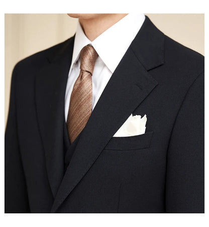 High-quality men's banquets come with a versatile and trendy business casual three-piece wedding set