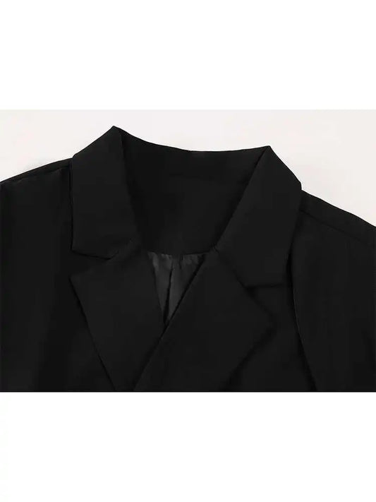 Women Black Gothic 2000s Emo Long Sleeve Blazer Jacket Harajuku Oversize Suit Coat Fashion Vintage Outerwear Top Clothes Autumn