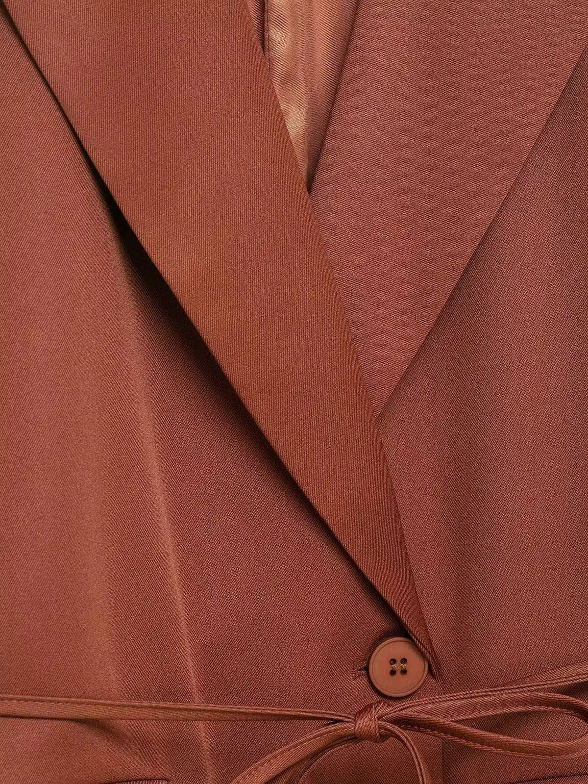 Spring Autumn New Women Blazer Notched Collar Single Button Flying Sleeve Solid Color High-End Elegant Fashion Coat HK18181