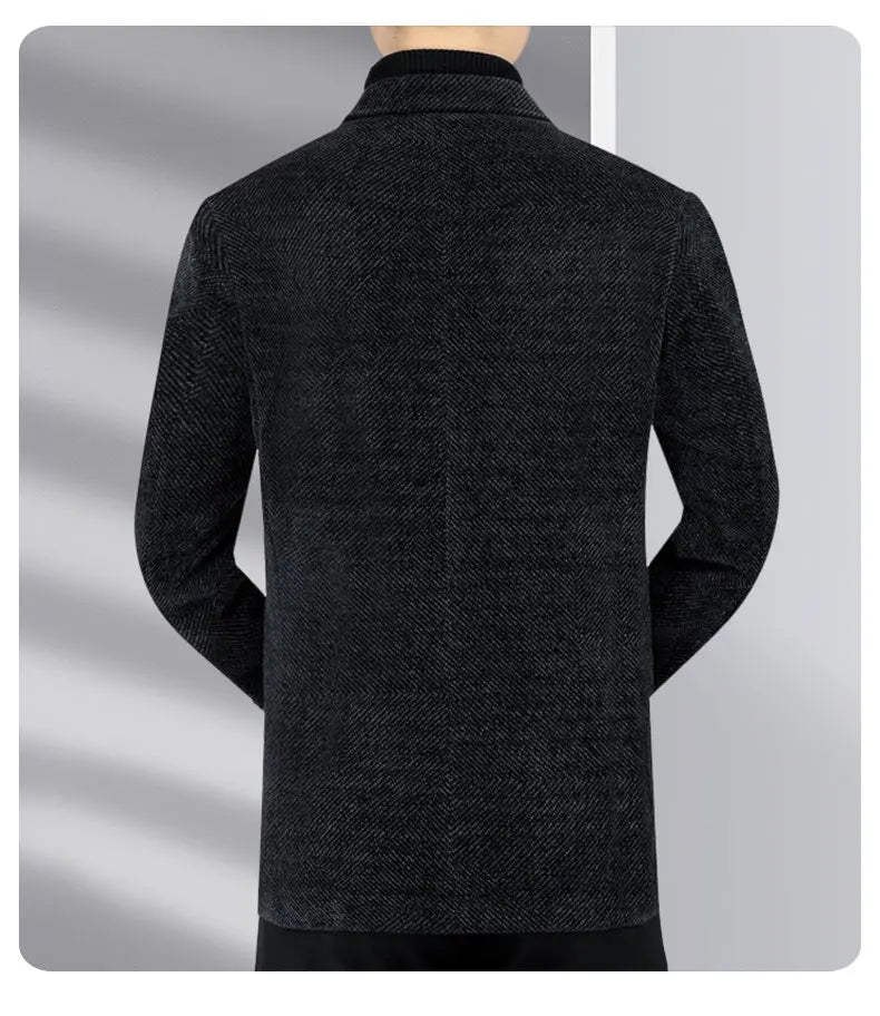 Blazer Men's Business Gentleman Wedding Fashionable Solid Color Best Man, Slimming and Casual Middle-aged and Elderly Blazer