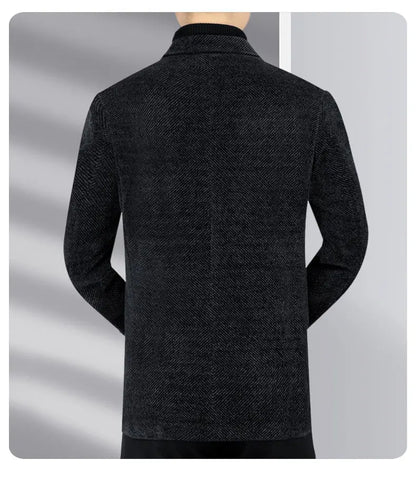 Blazer Men's Business Gentleman Wedding Fashionable Solid Color Best Man, Slimming and Casual Middle-aged and Elderly Blazer