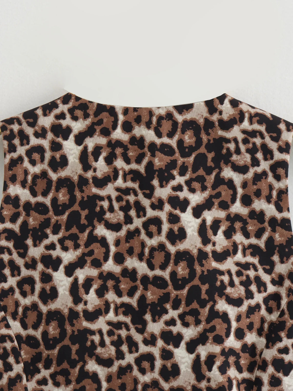 Leopard Lady Vests Vintage Cropped Sleeveless Vest Women Outerwears Animal Print Women's Suit Vest V Neck Casual Waistcoat