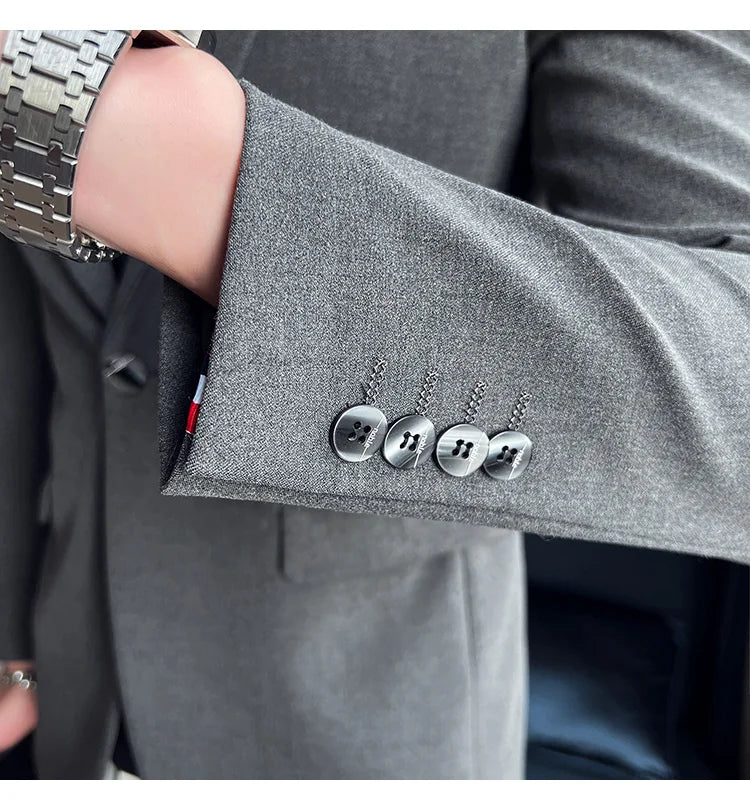 Men's Blazer Suit Jacket – Smart Casual & Business Style – 1 or 2 Button – Wedding & Party