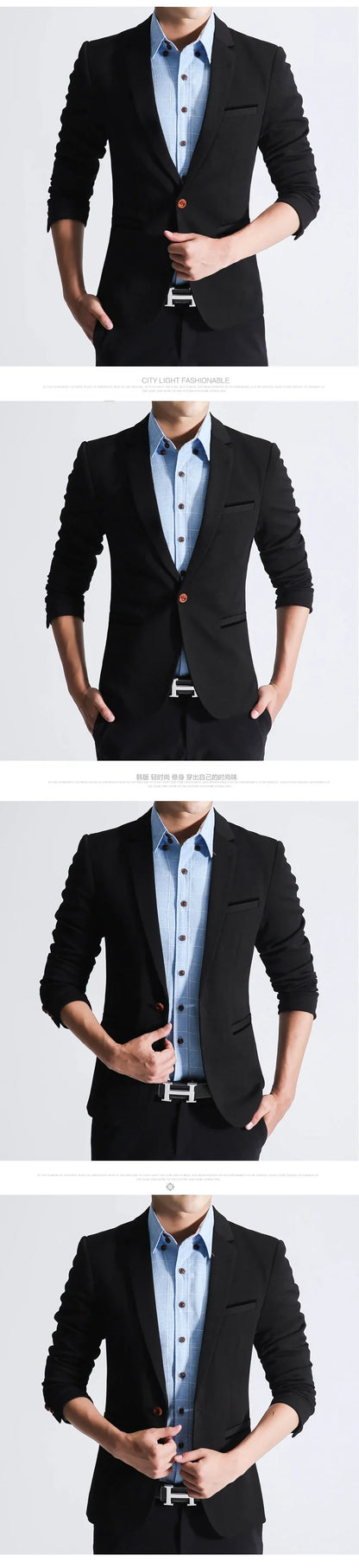 Men's Casual Blazer Single Breasted Slim Fit for Men – Multi-Color – Office & Daily Wear