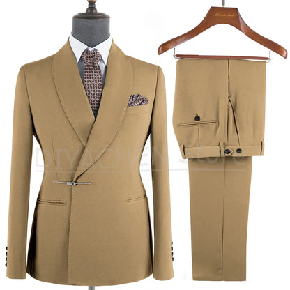 Ternos Masculino – Smoking Masculin à Revers Métalliques, Tissu Formel, Cigar Masculino
