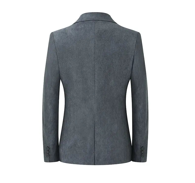 High-quality New Men's Fashionable and Stylish Corduroy Suits for Banquets, Business and Casual Wear, Versatile Suits