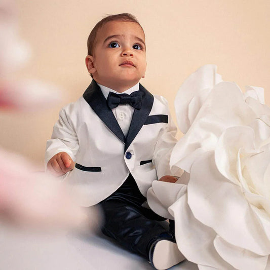 Boys Suits 2 Piece Shawl Lapel One Button Children's Clothing Formal Party Wedding Slim Outfits Fashion Boy Infant Suit