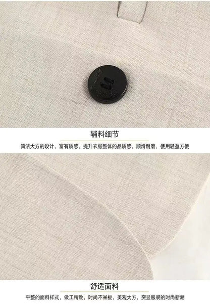 Blazer's New Men's Fashionable Business Wedding Banquet Casual Hosting Dress Is A High-end Middle-aged Thin Design  Blazer