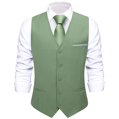 Men's Vest Set — Floral Paisley Waistcoat with Necktie, Pocket Square & Cufflinks for Weddings & Formal Events