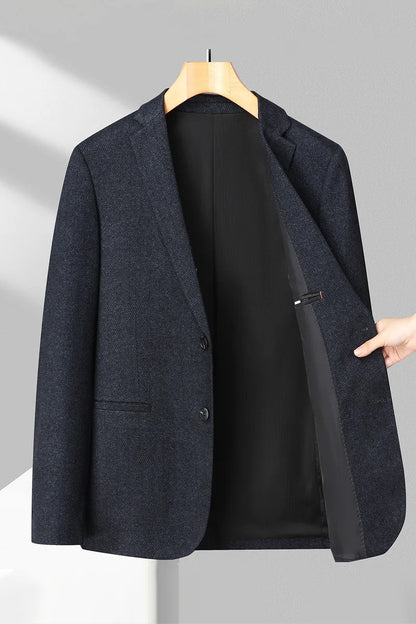 Men's Business Casual Blazer men Fabric Single-Breasted Suit Jacket for Office Daily Wear man Sport Coat  for Work Meetings