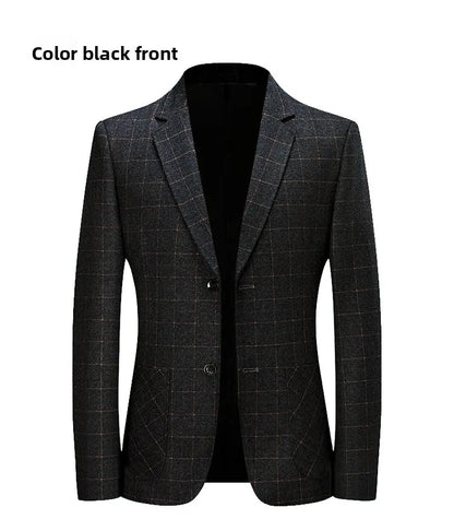 Blazer - New Men's Fashionable Outdoor Travel Premium Business Gentleman Wedding Stylish Multi-purpose Plaid Casual Blazer