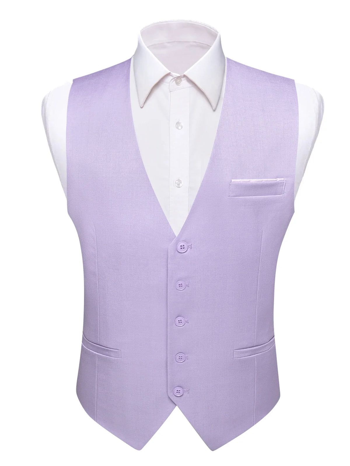 Men's Satin Formal Vest – Multi-Color Wedding & Business Waistcoat for Men