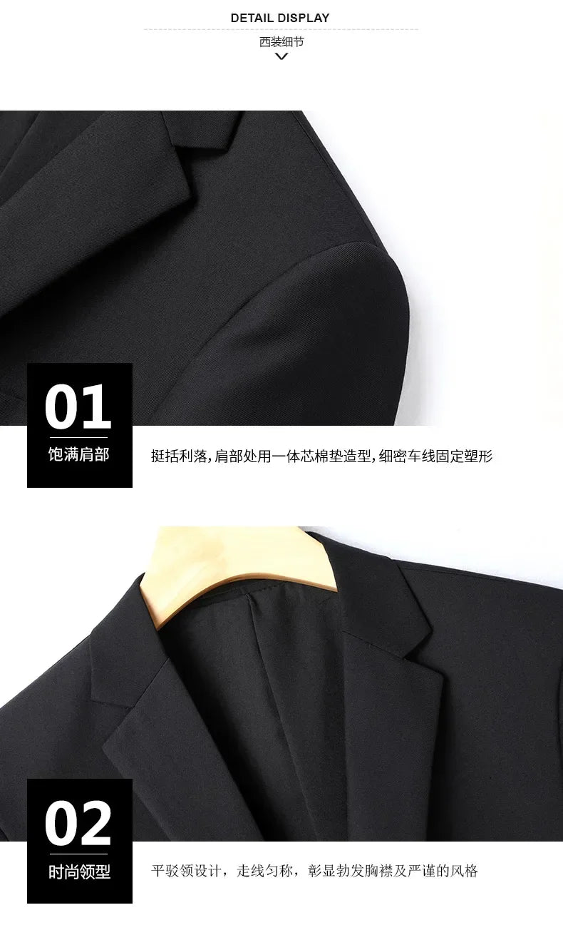 Men's Slim Fit Formal Suit Set – Blazer & Pants for Business, Wedding & Special Occasions