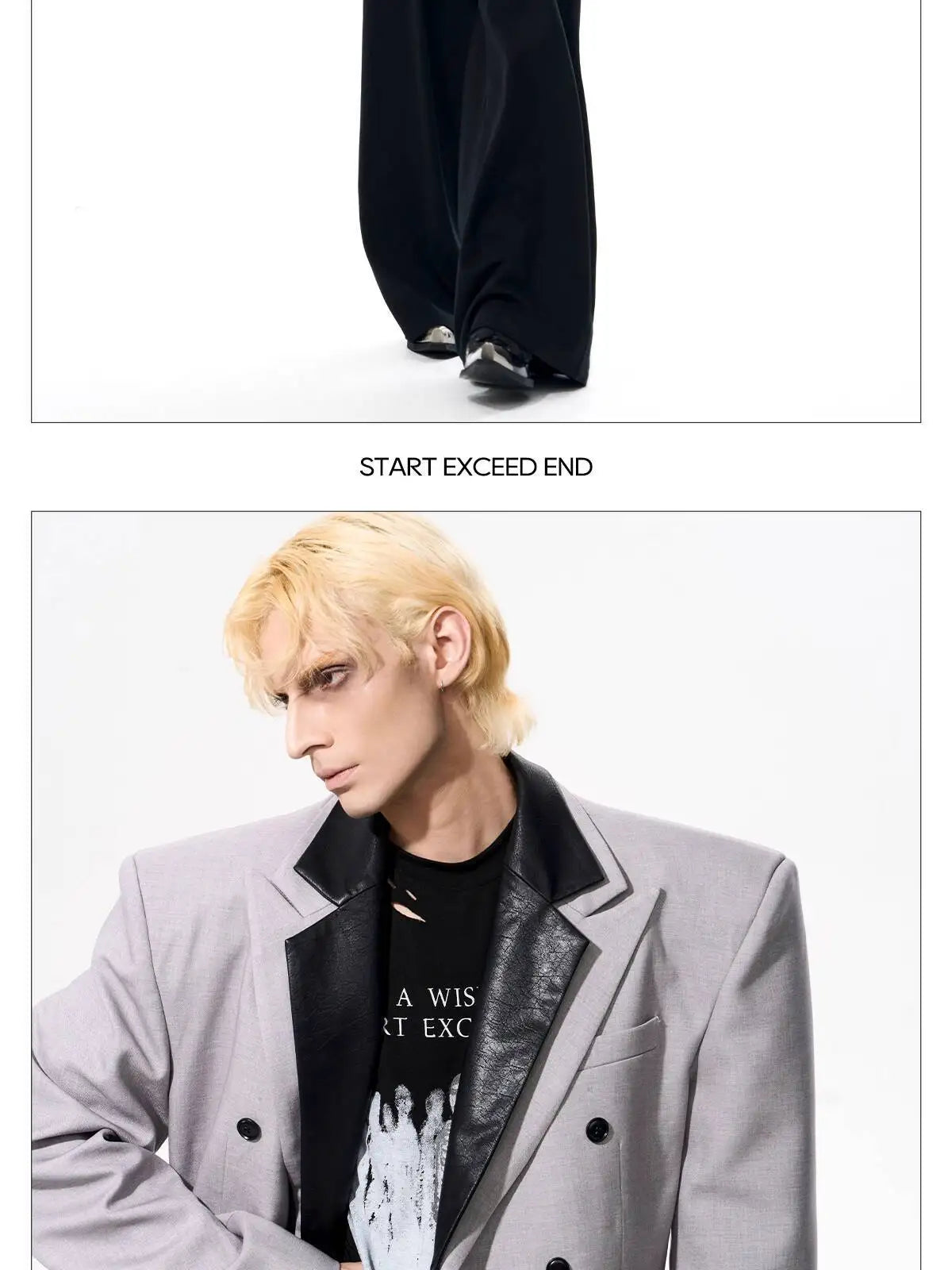 Luxury Social Clothes Men's Fashion Detachable Leather Neck Design Blazer Coat Men's 2025 Double Breasted Jacket JY4350