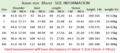 Blazer Autumn and Winter Men Fashion Outdoor Wedding Slimming Business Versatile Printed Casual Korean-style Formal Wear Blazer