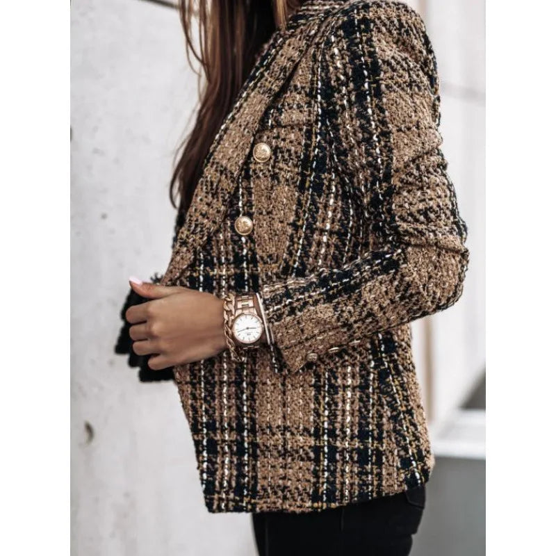 Men's Long Sleeve Printed Shirt Jacket Double Breasted Suit Collar Commute Style Pure Linen Cotton Material Office Wear