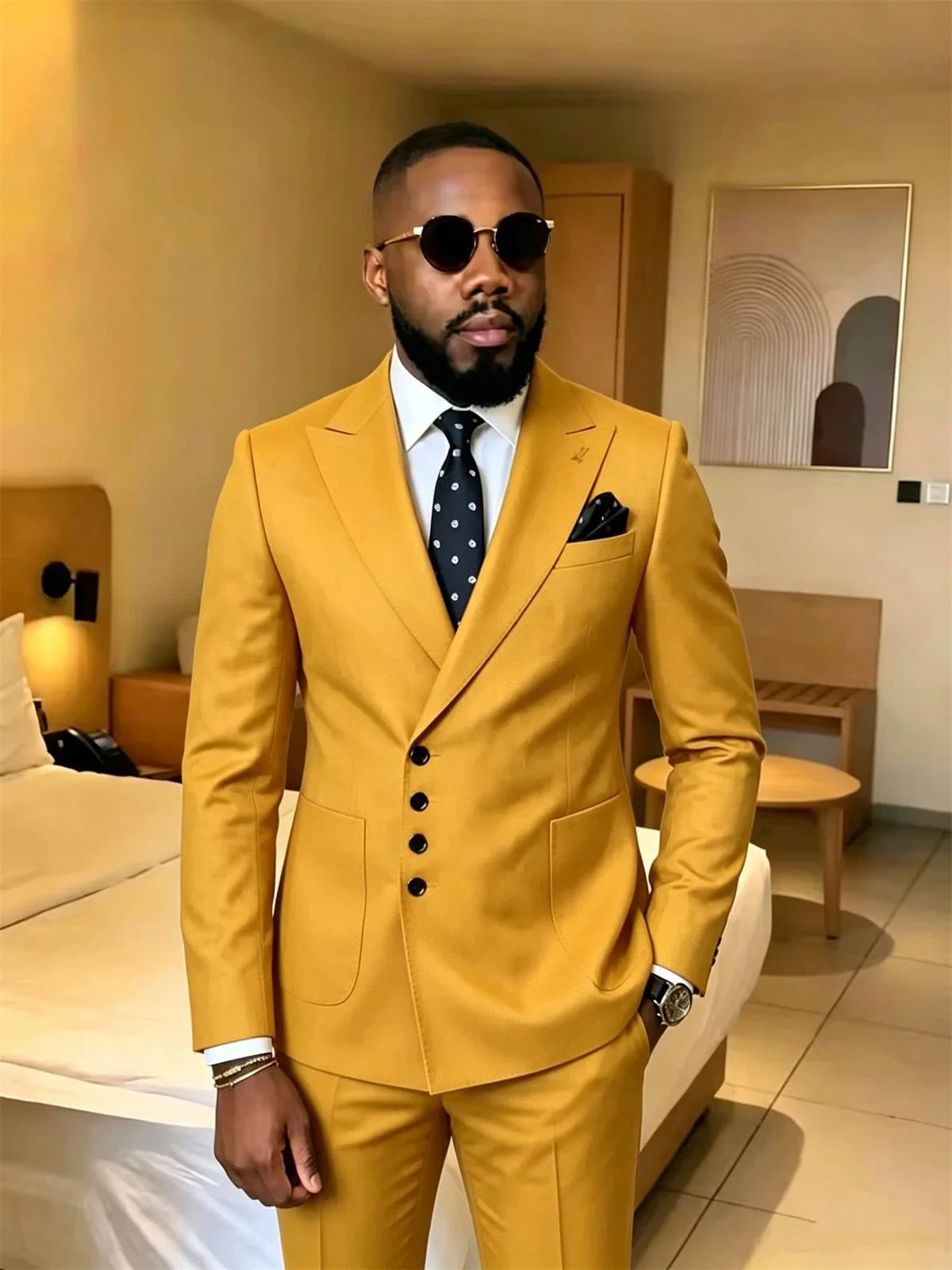 Slim Fit Men's Suits Single Breasted 2 Piece Jacket Pants Sets Wedding Formal Business Dinner Tuxedo High Quality Male Clothing