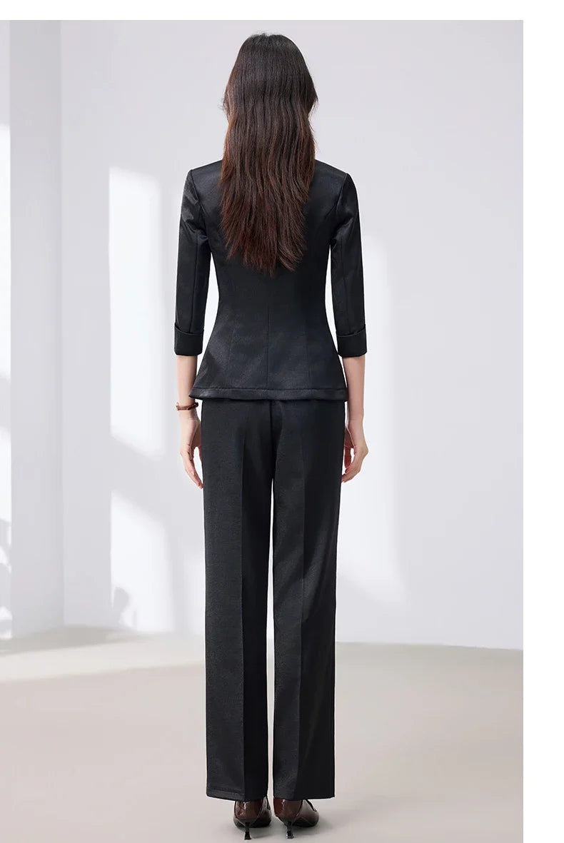 2026 Fashionable Women's Suit Set Slim Elegant Stylish Spring Summer New Arrival Pants Plus Tailored Suit Ensemble