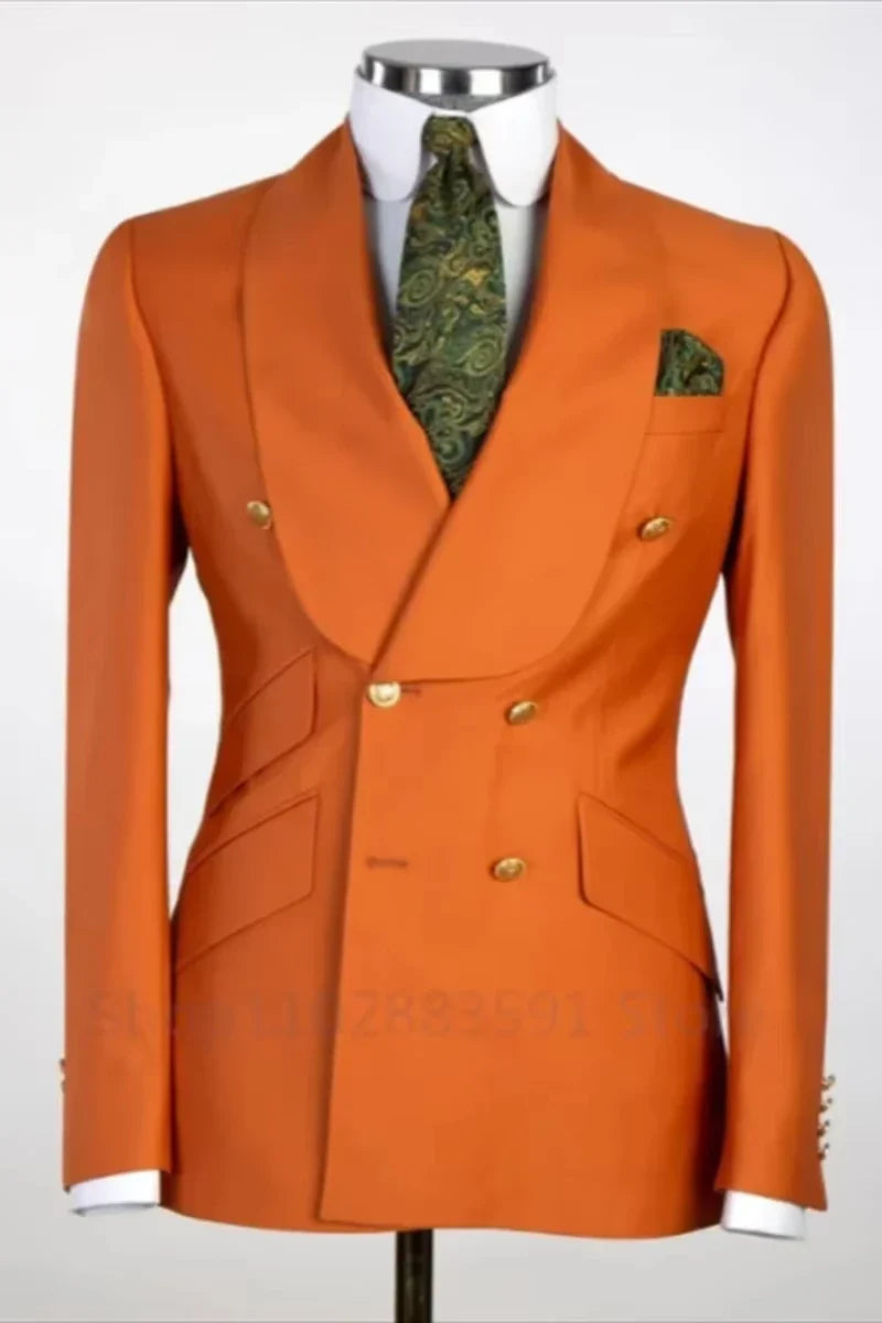 Sky blue Men's Blazer Business Gentleman Fashionable and Fitted Casual Work Solid-color Wedding Best Man Party