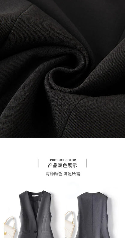 Women's Vest 2026 Spring Autumn Sleeveless Short Jacket New Commuter Versatile Female Waistcoat Tops Outerwear Chaleco Mujer