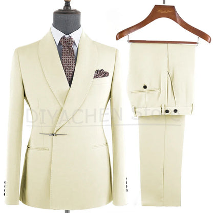 Ternos Masculino – Smoking Masculin à Revers Métalliques, Tissu Formel, Cigar Masculino