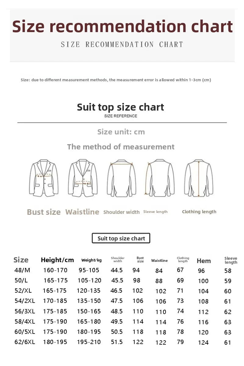 Men's 3-Piece Wedding Suit – Single Breasted Smart Casual Suit for Men – Burgundy, Navy Blue, Black, Dark Grey