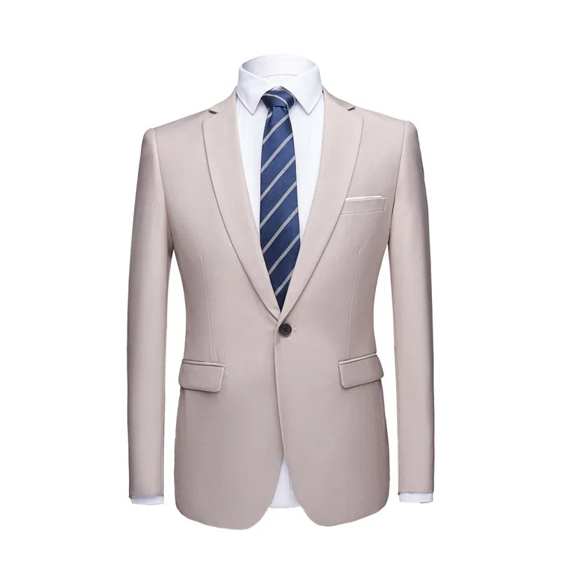 Men's Suit Jacket Slim Fit Single Breasted Multi-Color Formal Blazer