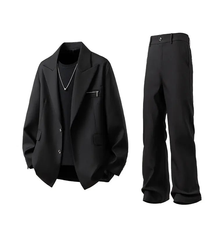 Man Blazer Luxury Designer Japanese Yamamoto Style Chaquetas Hombre Elegantes Loose Streetwear Black Cool Mens Suit Jacket 5XL