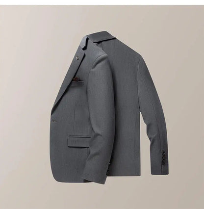 Blazer's New Men's Fashion Outdoor Travel Camping Youth Wedding Versatile, Hosting Campus Slimming Casual Korean Version Blazer