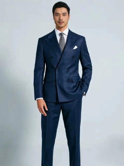 Matcha Green Blazer+Pant Business Double Breasted Regular Length Stretchy Blazer Professional Workwear