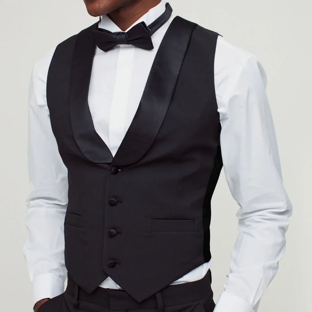 Men's Suit Vest Single Breasted Formal Waistcoat for Weddings Business and Daily Wear