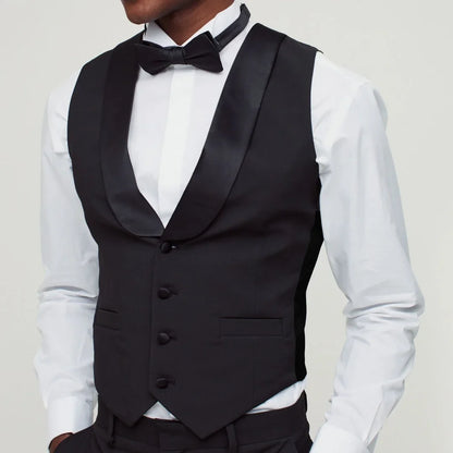 Men's Suit Vest Single Breasted Formal Waistcoat for Weddings Business and Daily Wear