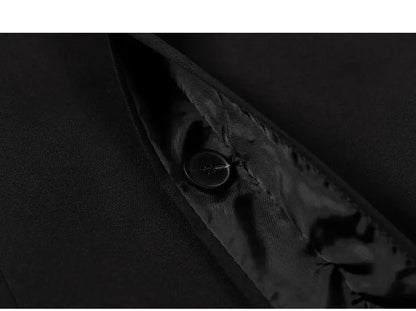 Man Dress Luxury Suit Jacket Japanese Uniform Coats 2026 Yamamoto Style Unisex Metal Buckle Shoulder Pads Black Cool Streetwear