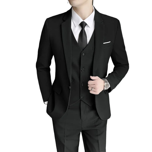 Men's 3-Piece Suit – Blazer, Vest & Trousers | Smart Casual Business Formal
