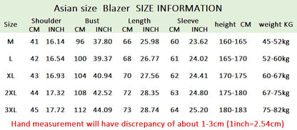Blazer Men's Fashion Outdoor Travel Gentleman Wedding Slimming Business Versatile Trendy Casual Korean-style Formal Wear Blazer