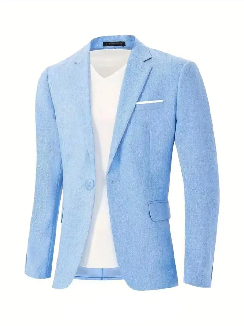 Mens Clothing 2026 Blazers Para Hombres Vintage Cotton Linen Single Button Designer Business Social Jaqueta Masculina Man Suits
