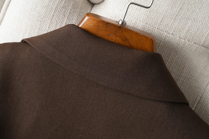 Brown Suit Vest for Women Spring and Autum Short Single-Breasted Slim Workplace Elegant Sleeveless Top Jacket