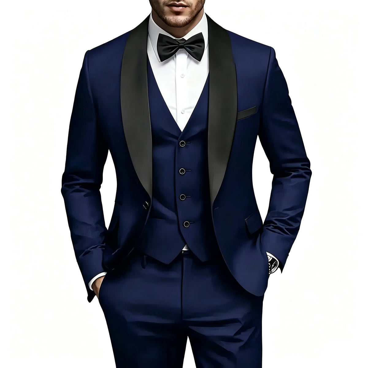 Ensemble Costume de Mariage Homme Garçon d'Honneur, Habillé-Décontracté pour le Quotidien et les Mariages