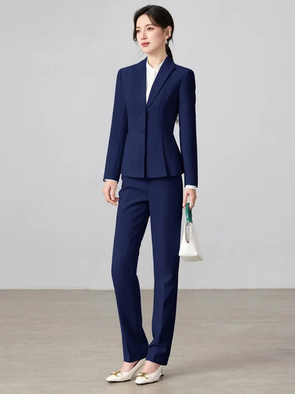 Ladies Business Outfit High-Quality Pants And Suit Jacket Slim Elegant Fashionable 2026 New Arrival