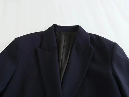 Women Double Breasted Blazer Elegant Office Lady Suit Jacket Oversized Casual Long Sleeve Blazer Spring Autumn Outerwear
