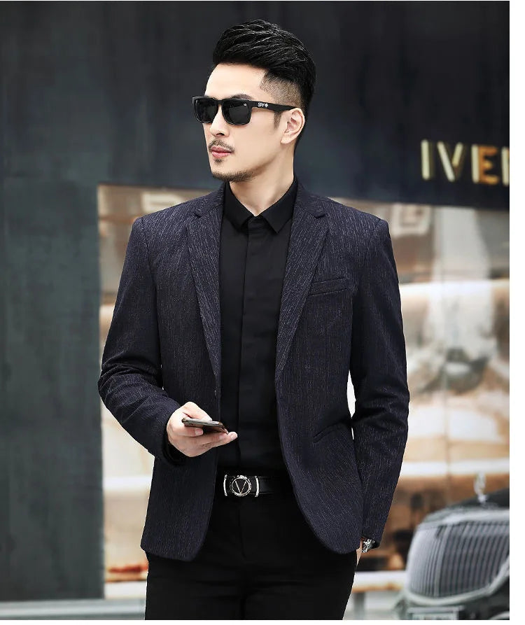 Blazer New Men's Fashionable Outdoor Travel Premium Business Wedding Versatile Host School Fit Casual Korean Version Blazer