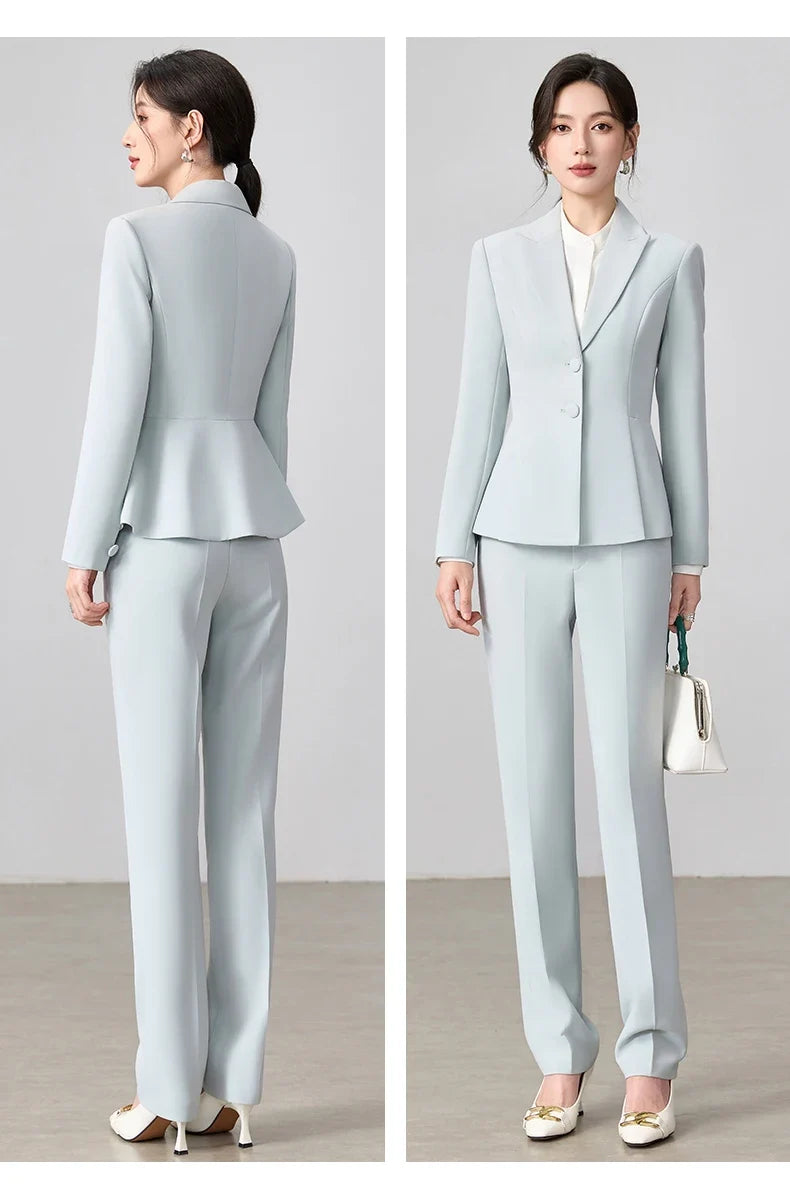 Ladies Business Outfit High-Quality Pants And Suit Jacket Slim Elegant Fashionable 2026 New Arrival