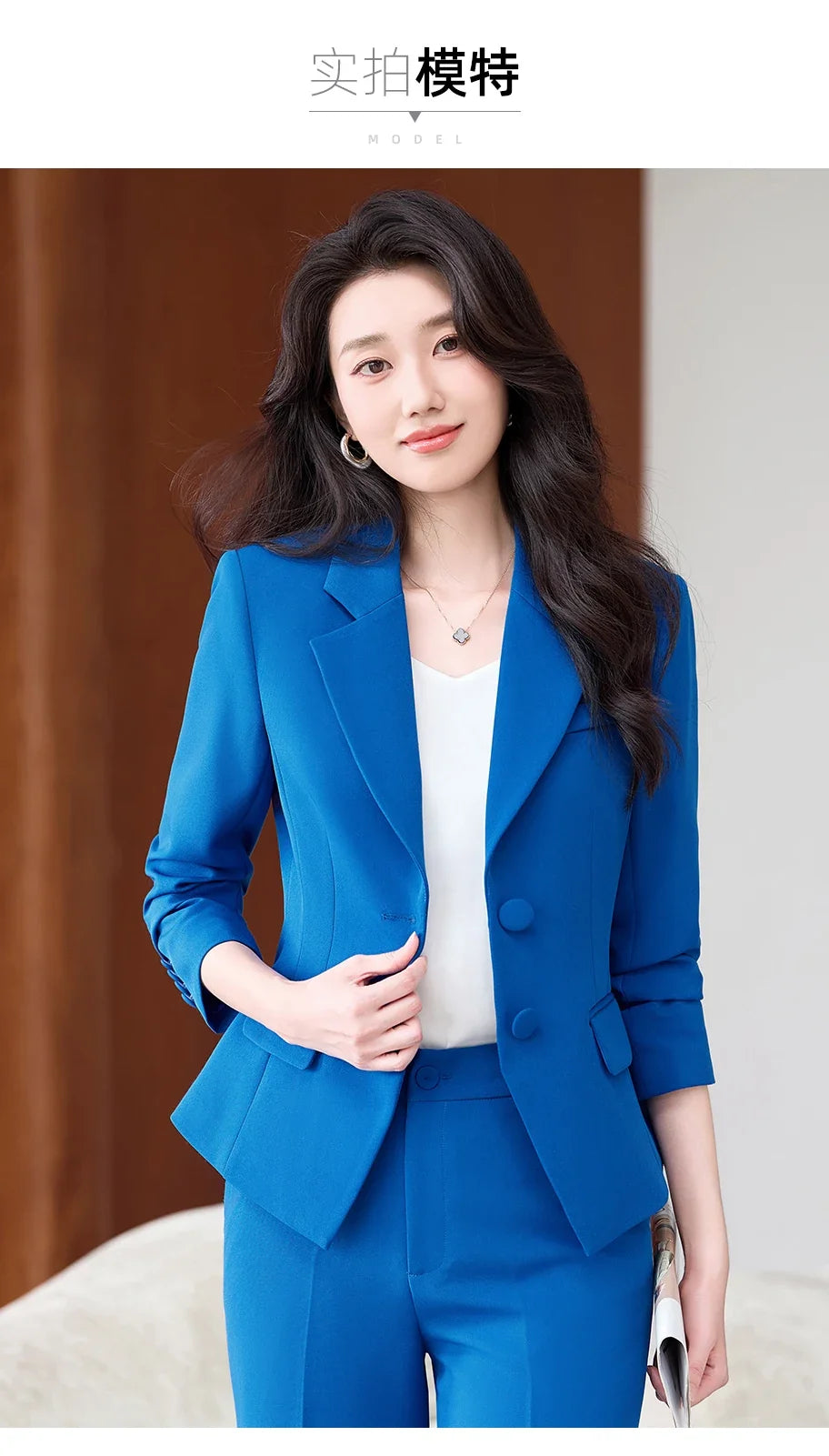 Fashionable Business Women's Outfit - Elegant Slim Fit Pants And Suit Set - Stylish New Arrival 2026