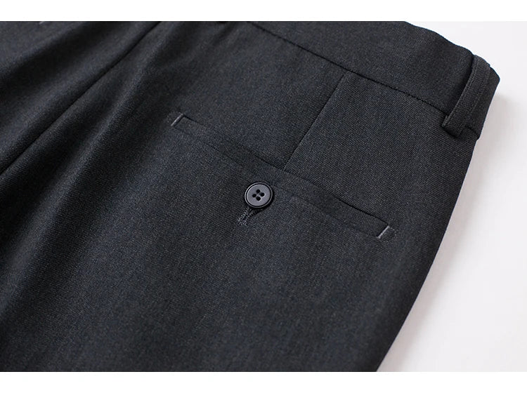 Men's High-End Wool Suit Three-Piece Set Business Casual Fashion Tencel Vest Trousers Bridegroom Wedding Dress