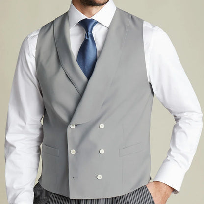 Men's Double Breasted Vest for Weddings, Business & Formal Occasions