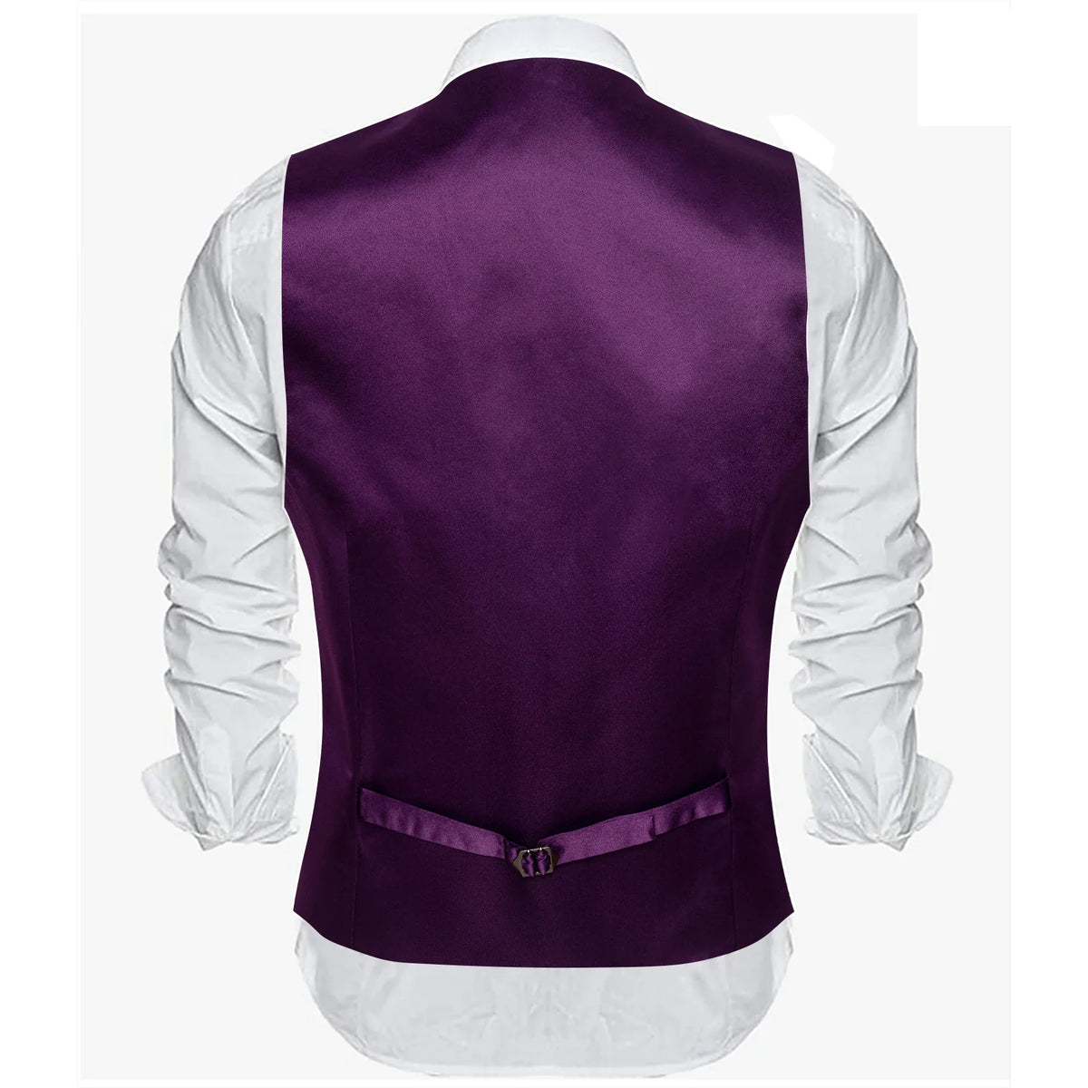 Men's Satin Vest Slim Fit Single-Breasted Waistcoat for Weddings and Formal Occasions