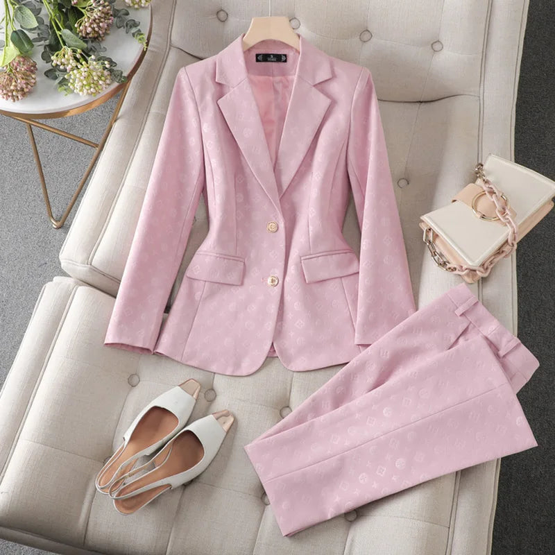 Fashion Temperament Professional Suits Women 2024 Spring Summer New Formal Long Sleeve Blazer And Pants&Shorts Sets Work Wear
