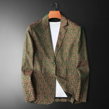 Luxury Retro Suit Jacket for Men Fashion Casual Business Formal Jackets Social Streetwear Office Blazers Men's Clothing M-4XL